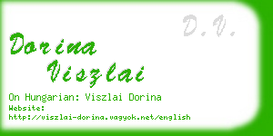 dorina viszlai business card